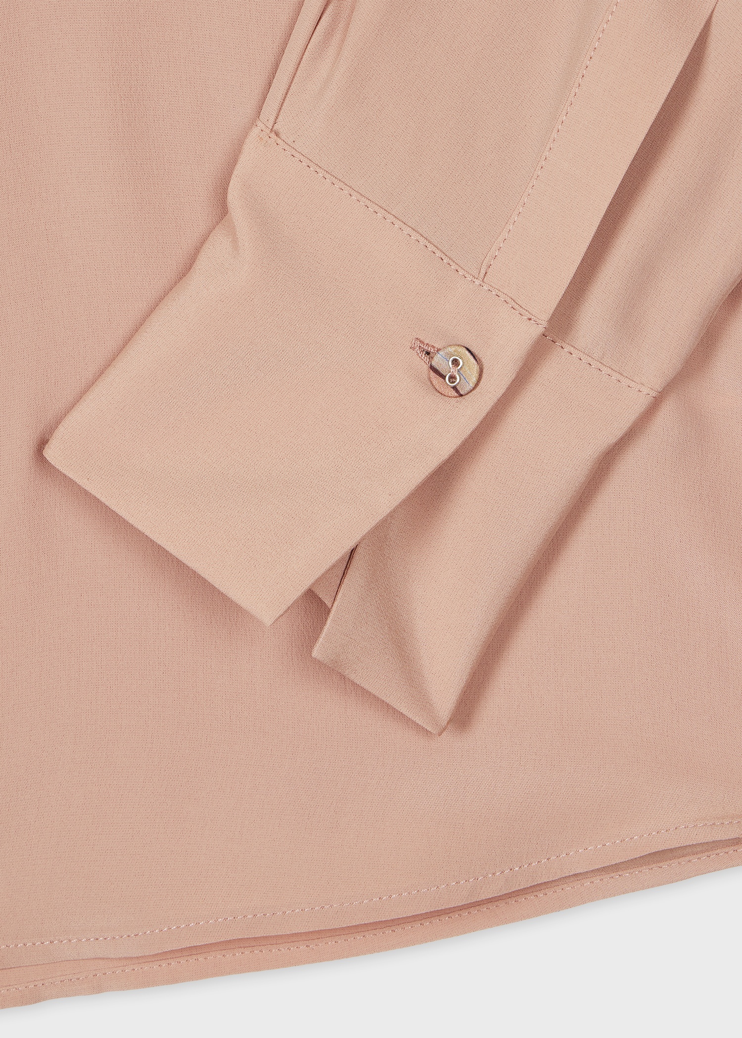 Women's Light Pink Silk-Blend Blouse - 2