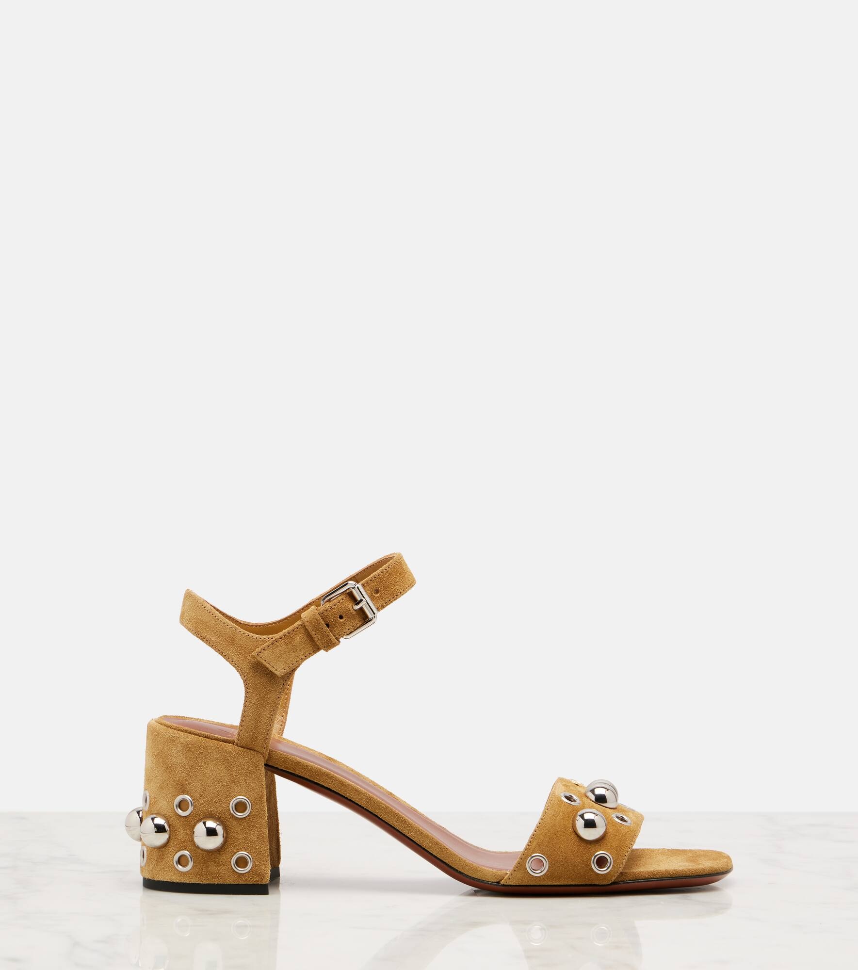 Nellcôte 105 studded suede sandals - 4