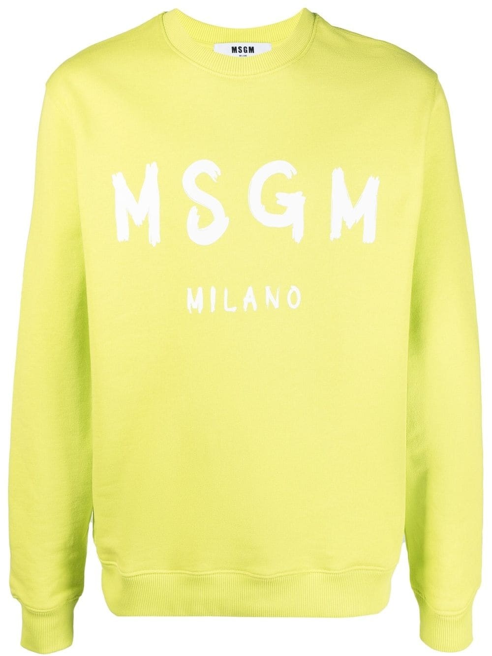 logo-print cotton sweatshirt - 1