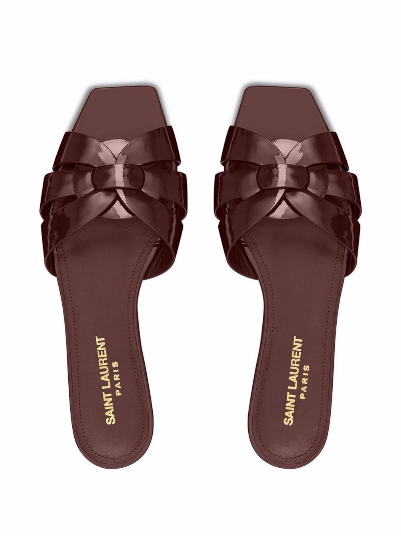 SAINT LAURENT Nu Pieds flat sandals | farfetch | REVERSIBLE