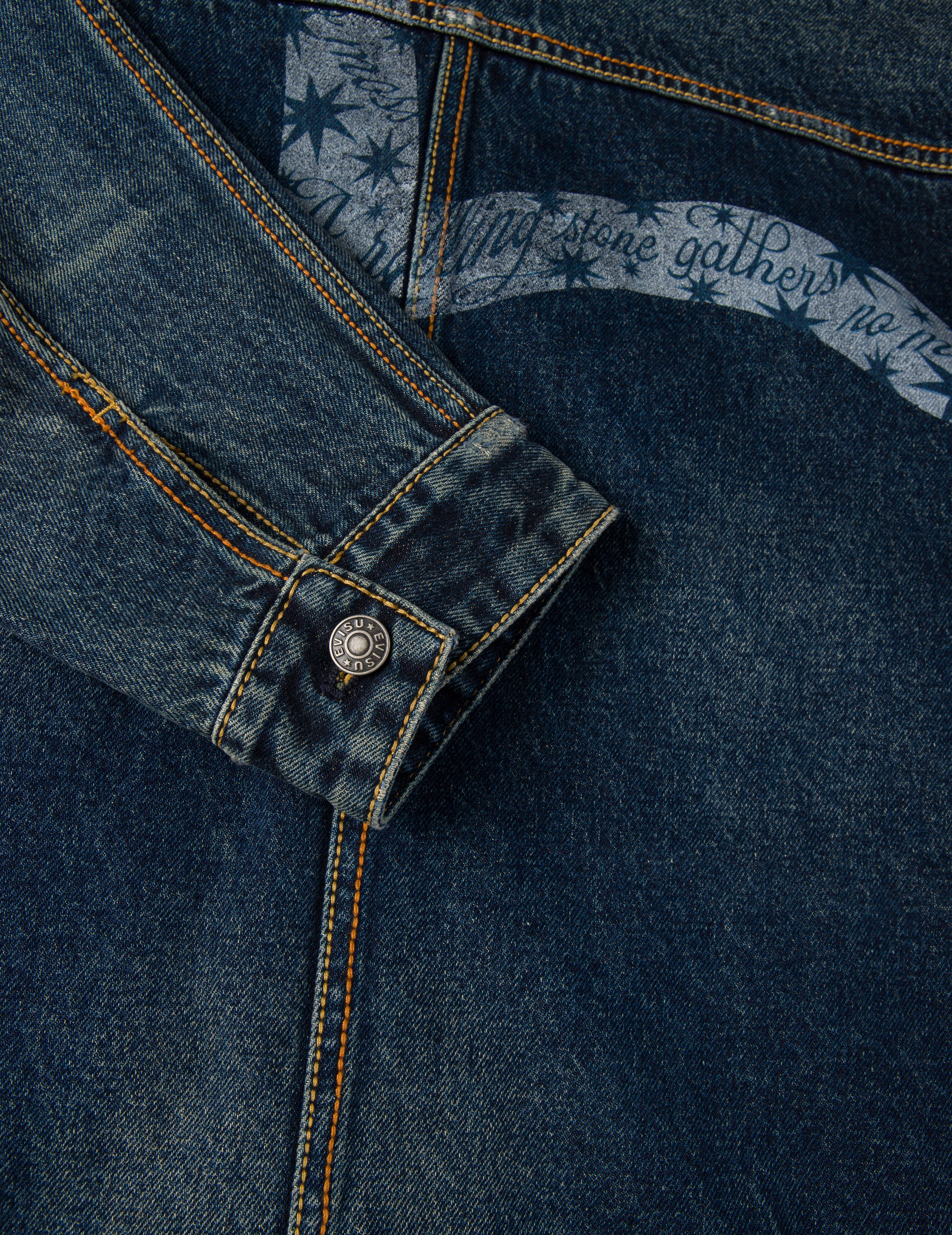 EVISU X GDC Washed Relax Fit Denim Jacket - 15