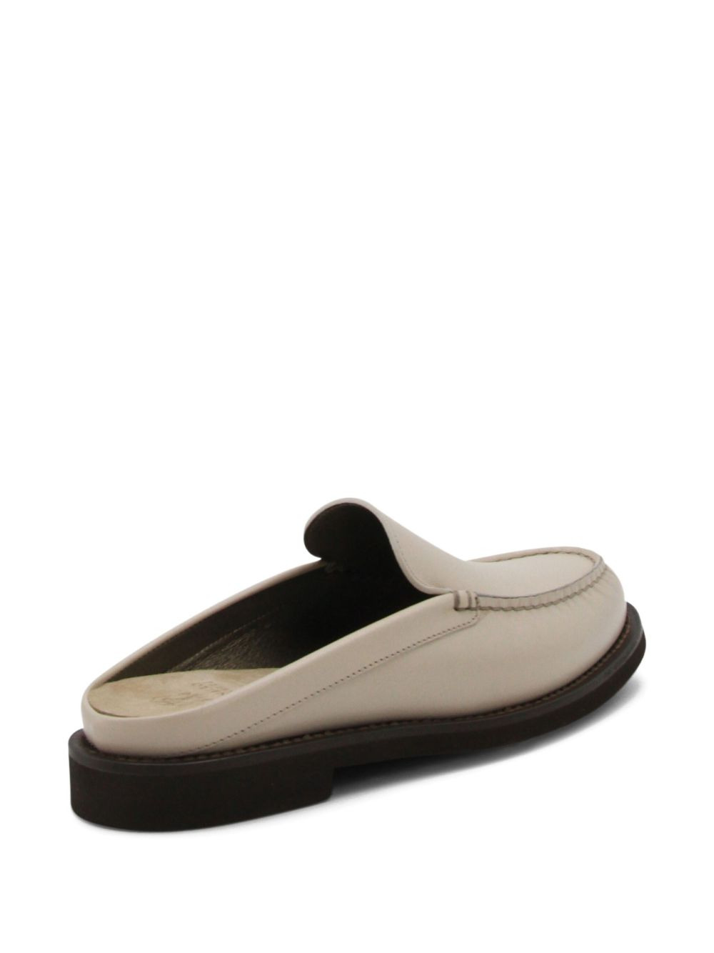 leather flat mules - 3
