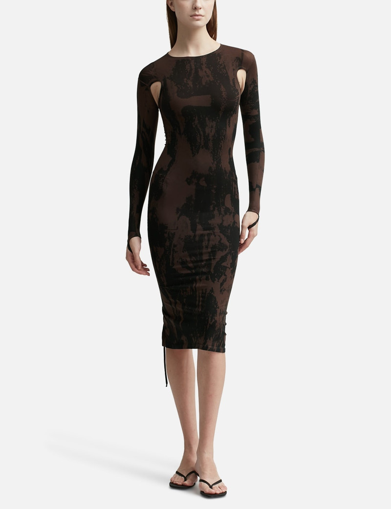 ANDREĀDAMO CUT-OUT PRINTED SCULPTING DRESS outlook