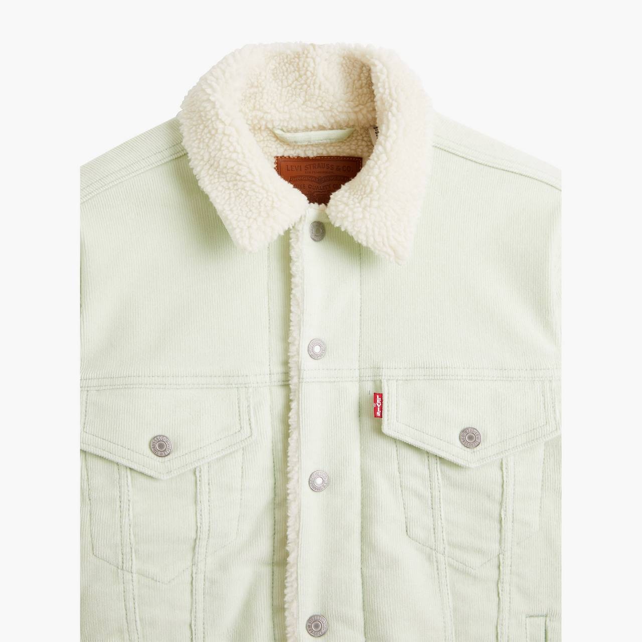 EX-BOYFRIEND CORDUROY SHERPA TRUCKER JACKET - 6