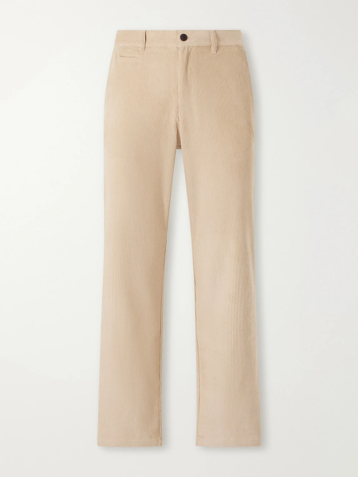 Straight-Leg Cotton-Corduroy Trousers - 1