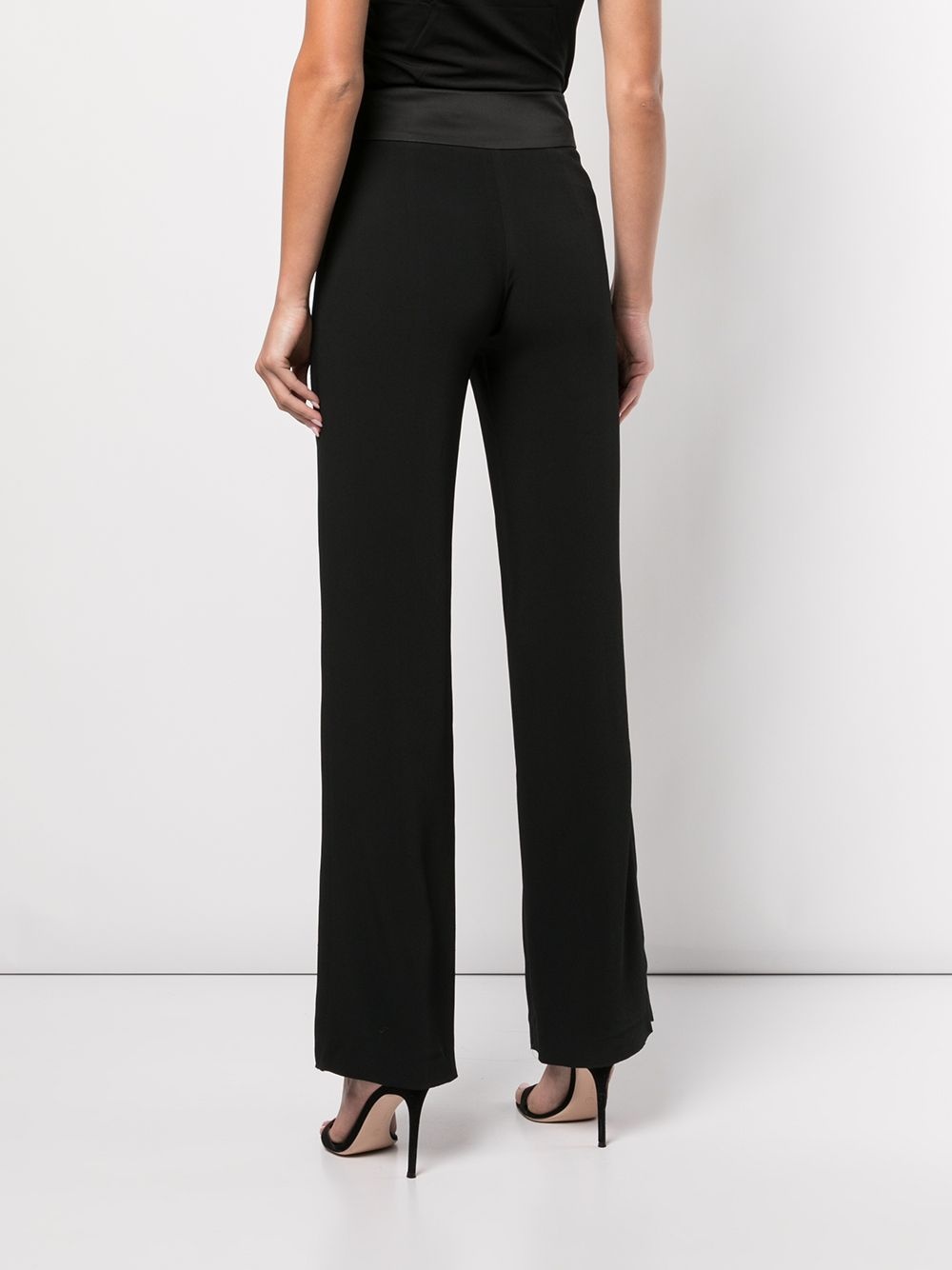 Crepe straight-leg trousers - 4