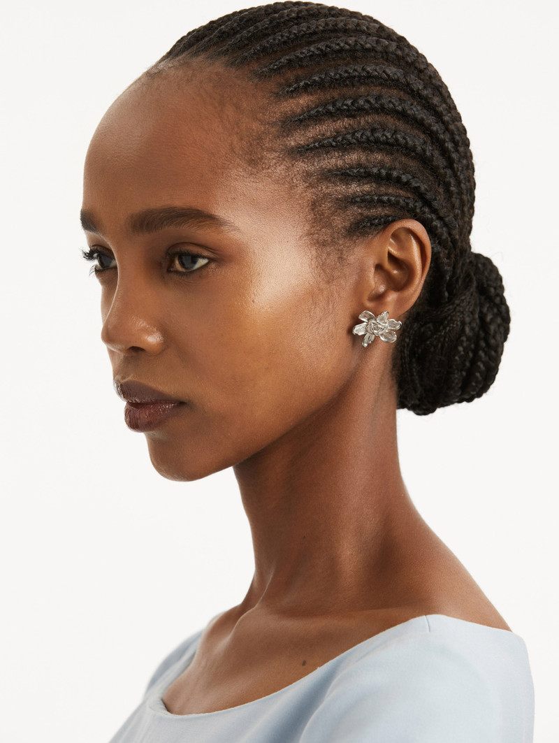 Oscar de la Renta SMALL O FLOWER EARRINGS outlook