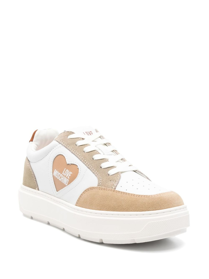 Moschino logo-print sneakers outlook