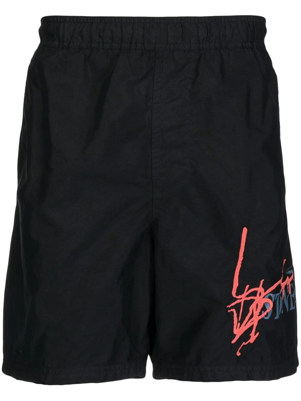 logo-print swim shorts - 1