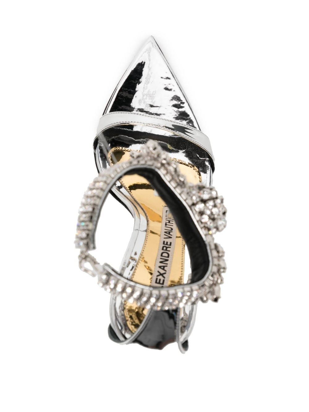 100mm crystal-embellished pumps - 4