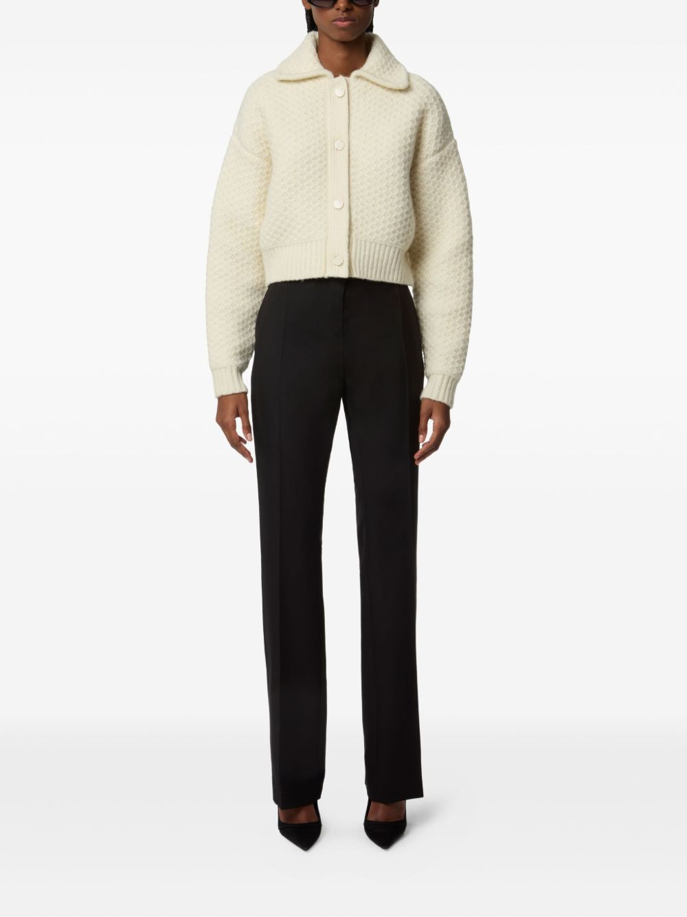 textured-wool cardigan - 2