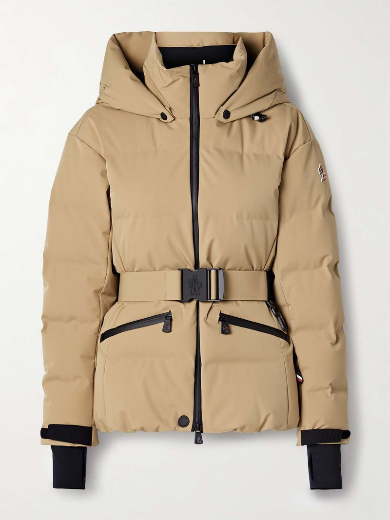 Tolima belted hooded quilted down ski jacket 1