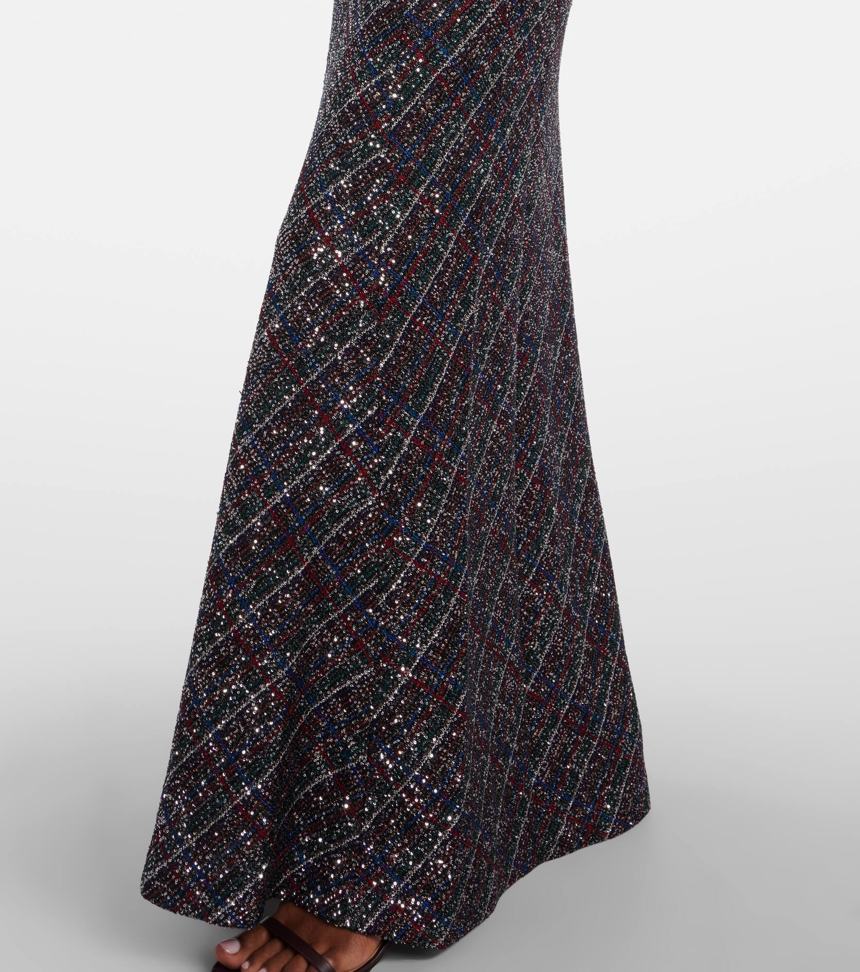 Sequined lamé maxi dress - 5