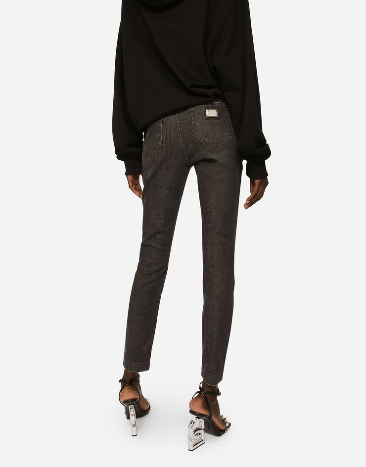 Deep blue denim Audrey jeans with ripped details - 4