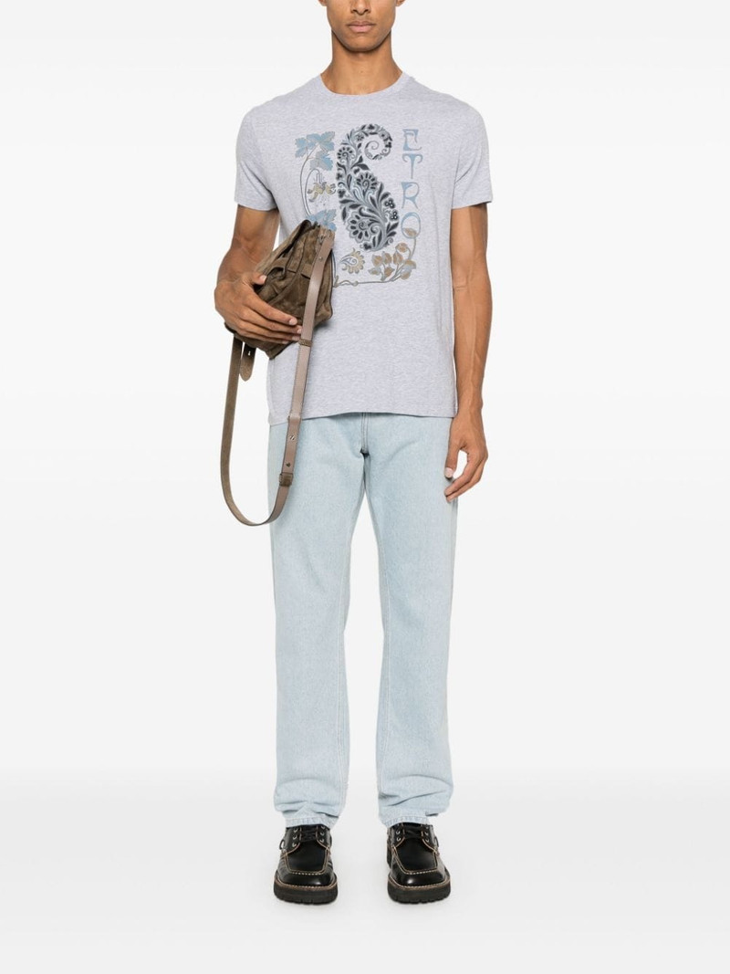 Etro foliage-print T-shirt outlook