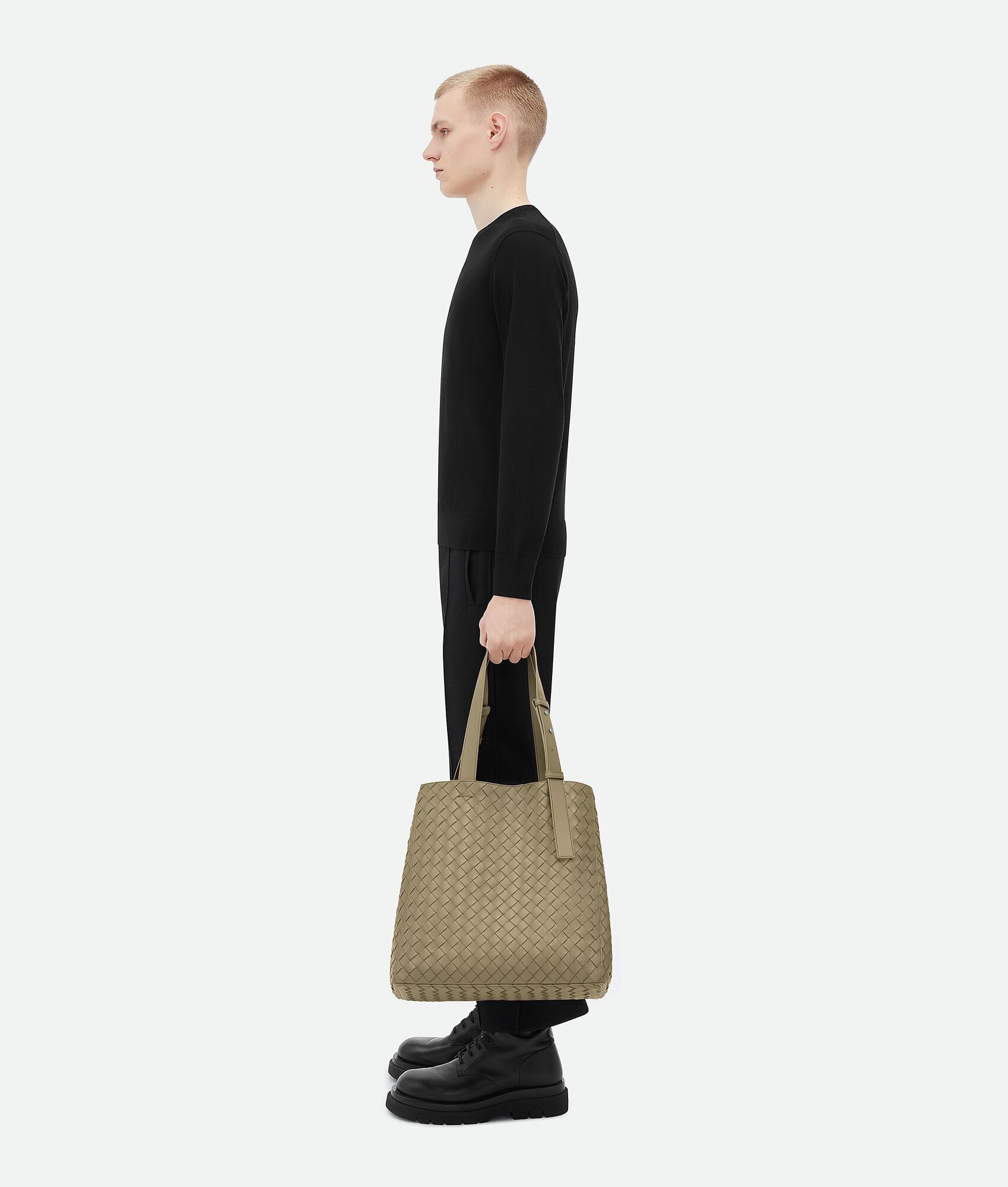 classic intrecciato cube tote bag - 4