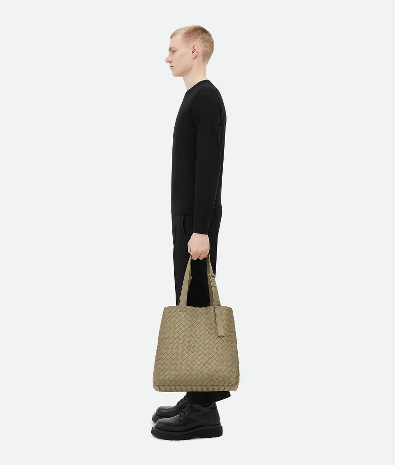 Bottega Veneta classic intrecciato cube tote bag outlook