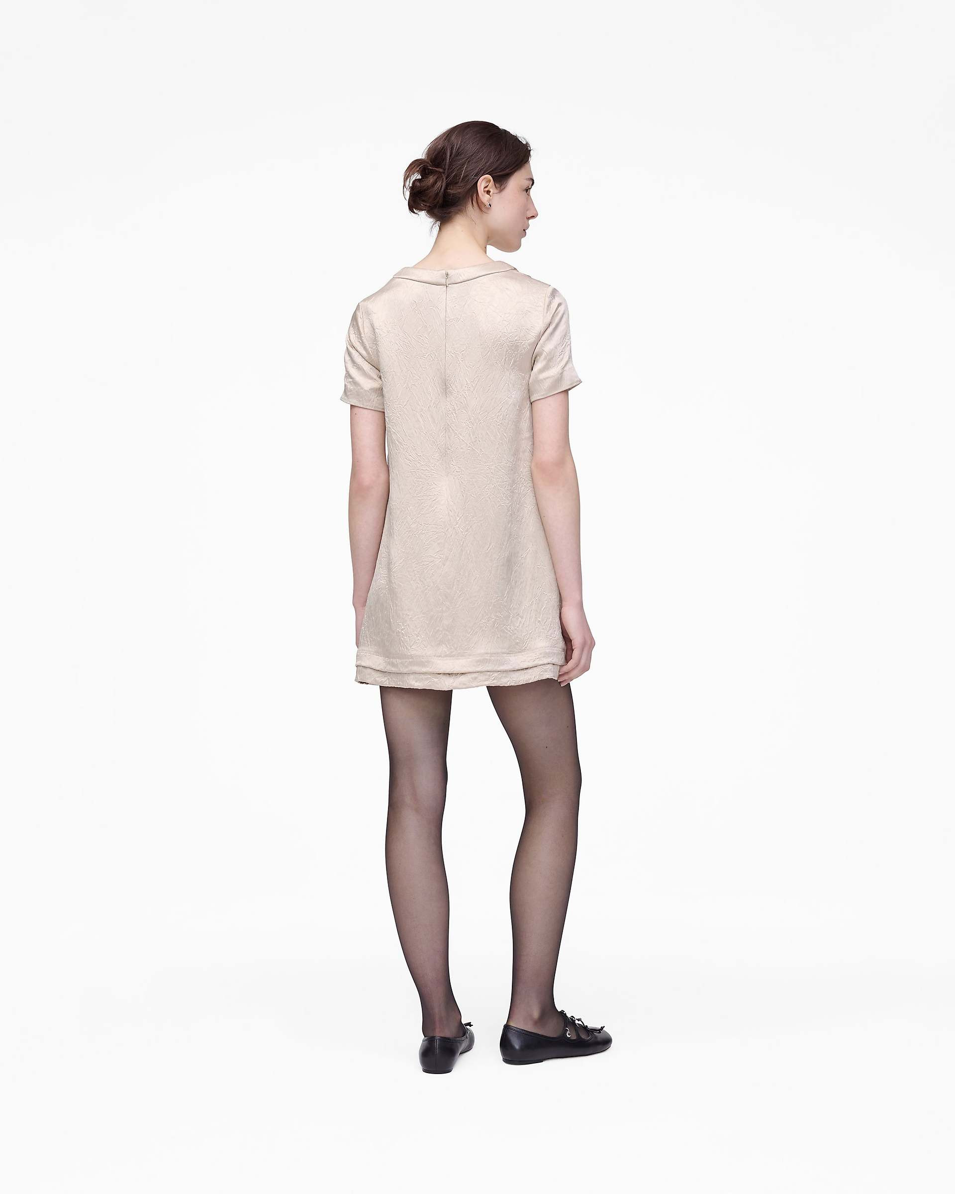 CRUSHED SATIN DRESS - 4