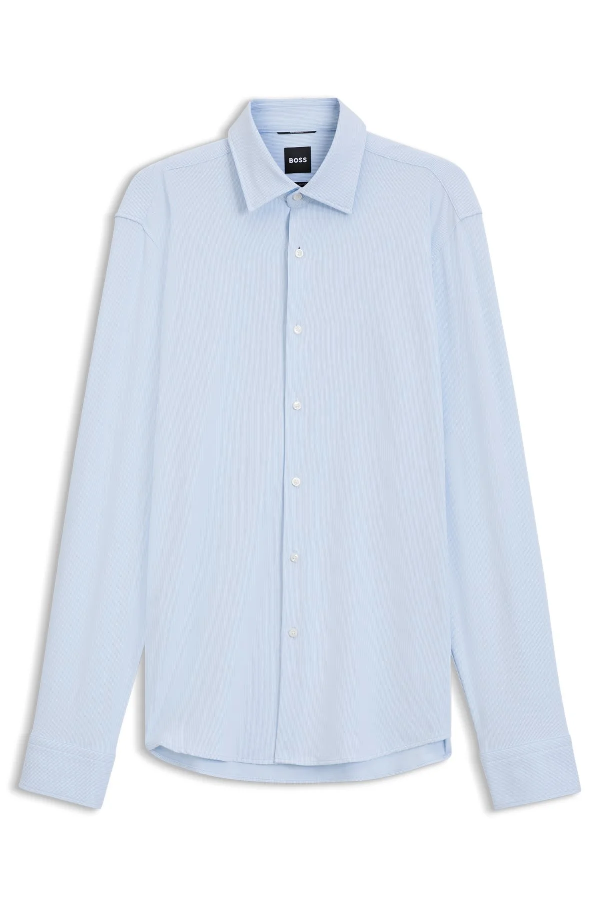 REGULAR-FIT DRESS SHIRT IN STRETCH JERSEY - 1