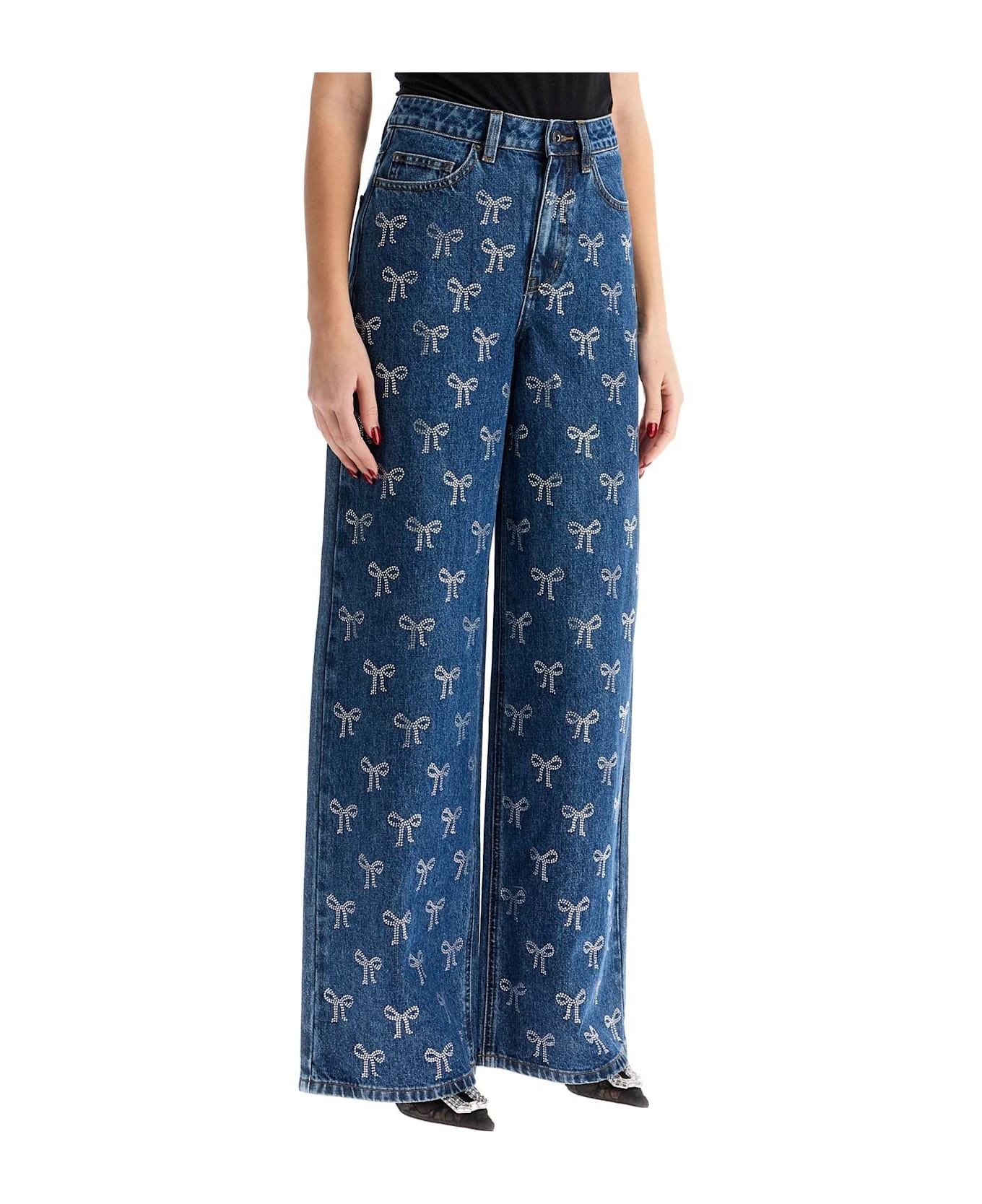 Decorated Straight Leg Jeans - 2