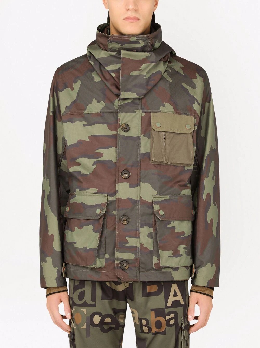 camouflage-print rain jacket - 3