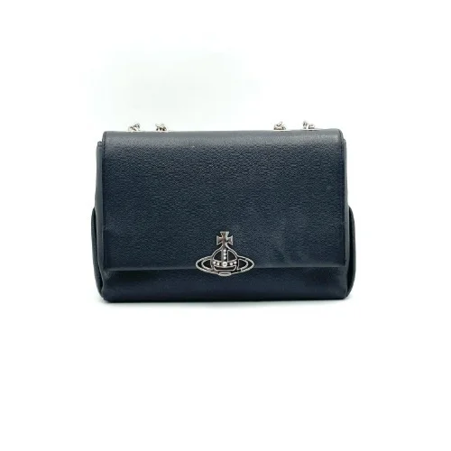 Vivienne Westwood Black Double Chain Bag - 1