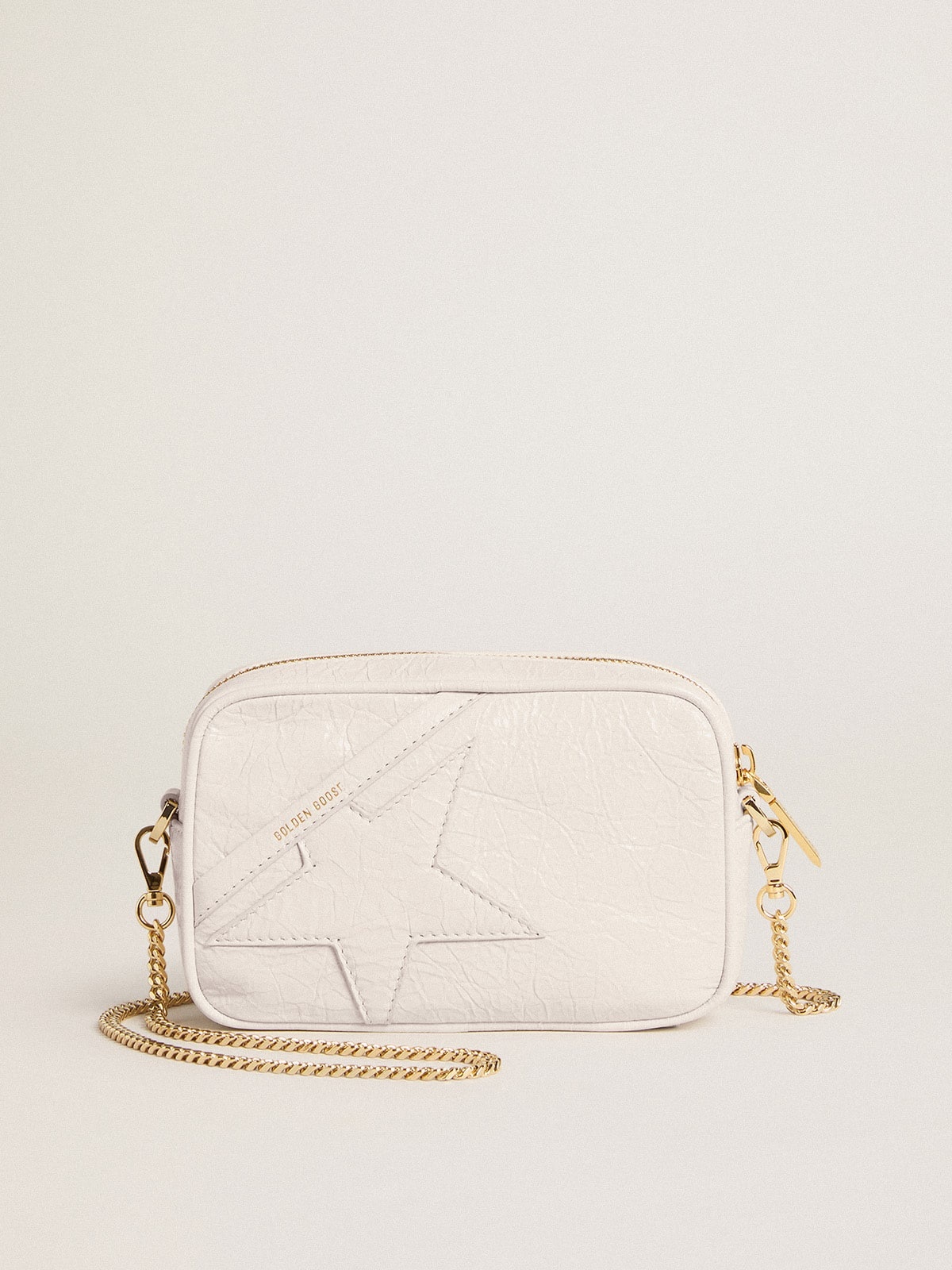 Mini Star Bag in butter-white leather with tone-on-tone star - 1