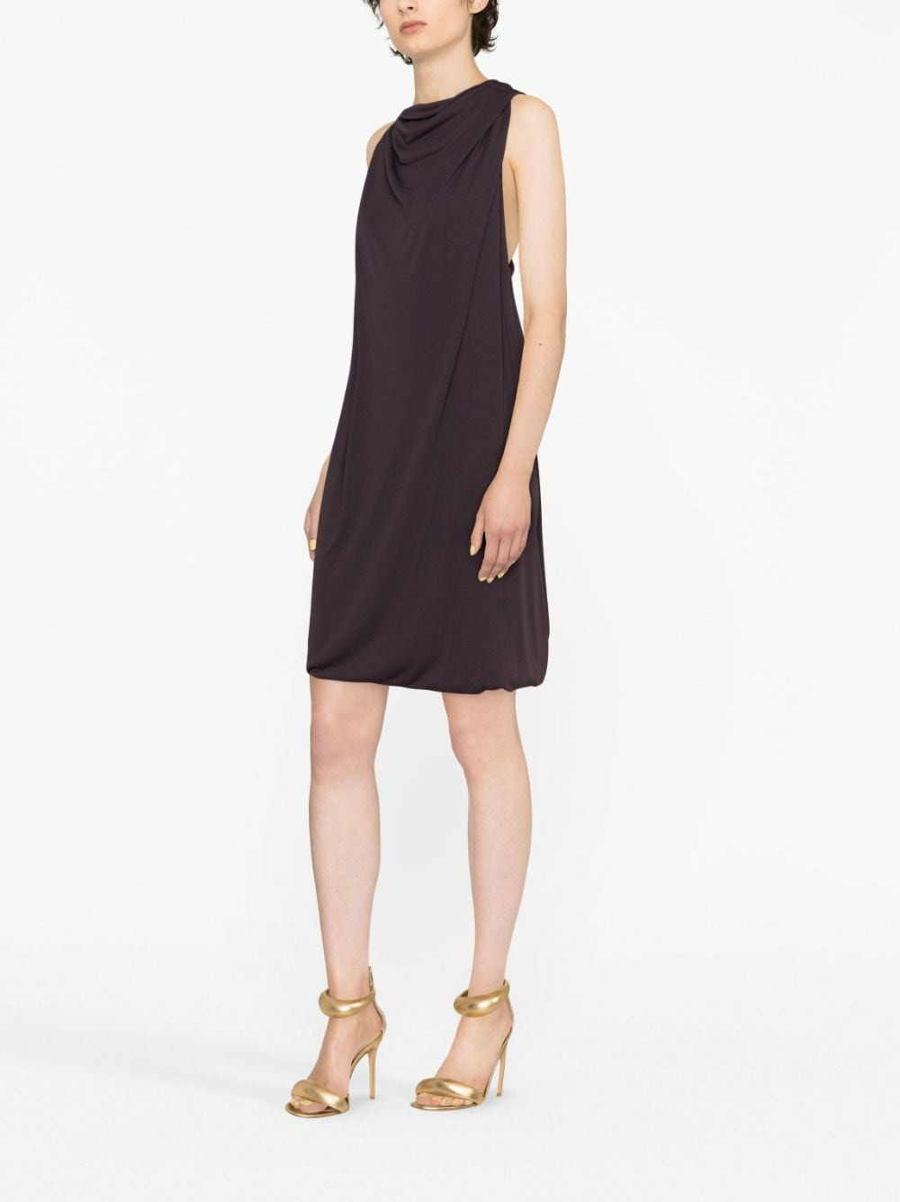 Lanvin Women Knee Scarf Dress Twisted Back - 2