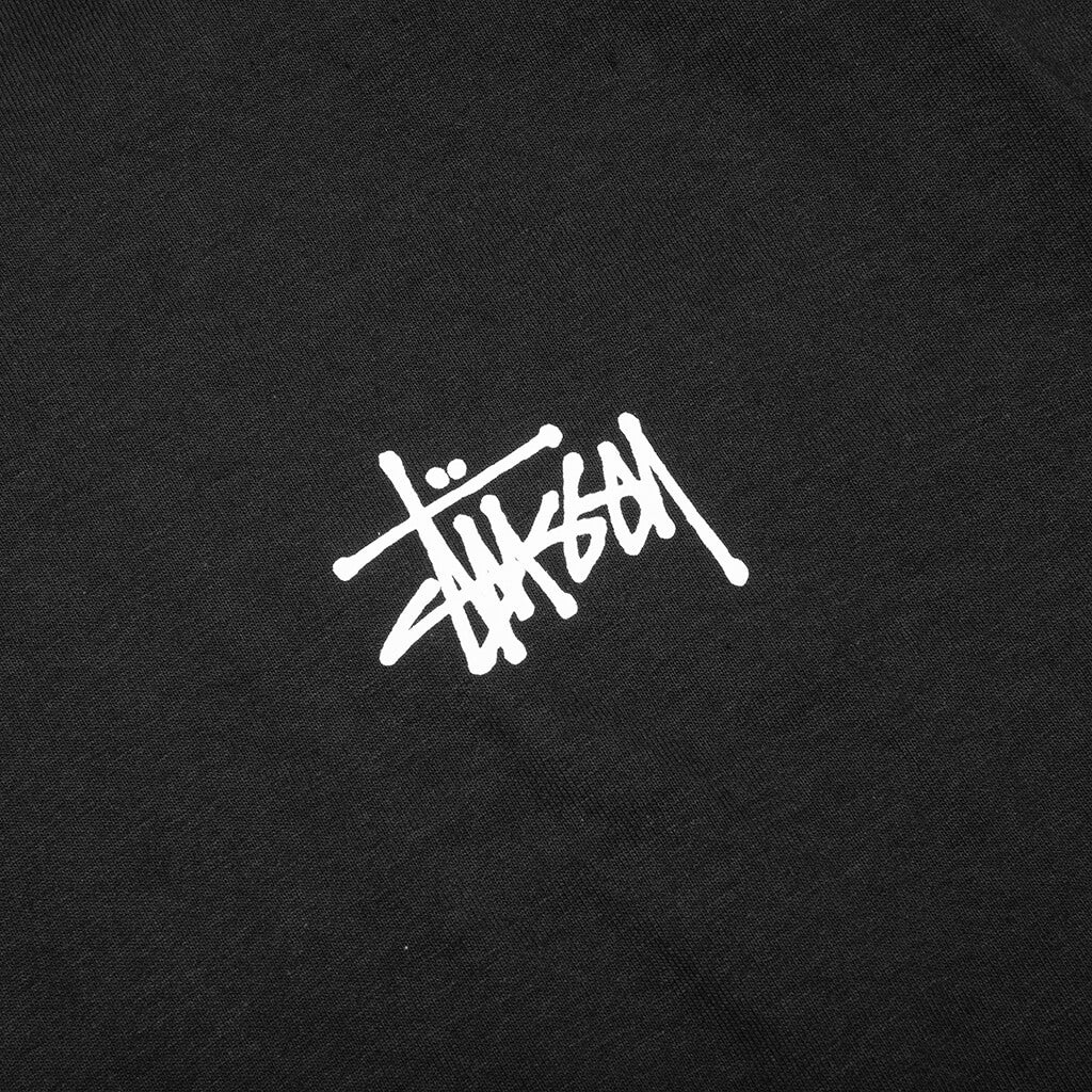 BASIC STUSSY L/S TEE - BLACK - 3