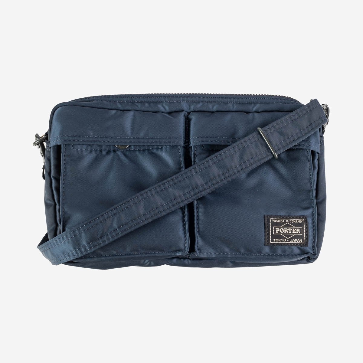 POR-SHLDR-BLU Porter - Yoshida & Co. - Tanker Shoulder Bag - Iron Blue 4