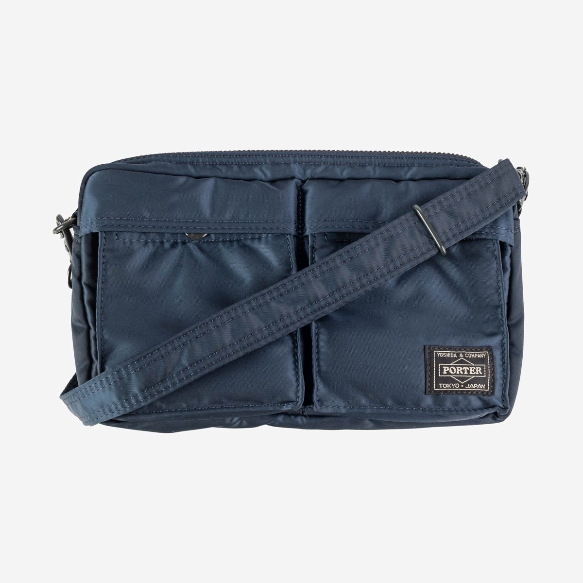 POR-SHLDR-BLU Porter - Yoshida & Co. - Tanker Shoulder Bag - Iron Blue - 4