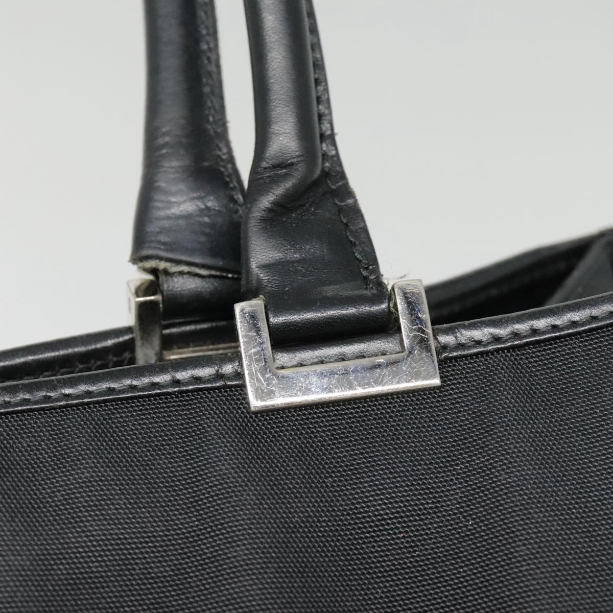 GUCCI Jackie Hand Bag Nylon Black Silver 002 002 - 9