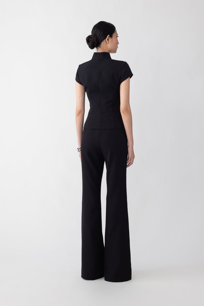 SAU LEE IRIS CREPE TOP outlook