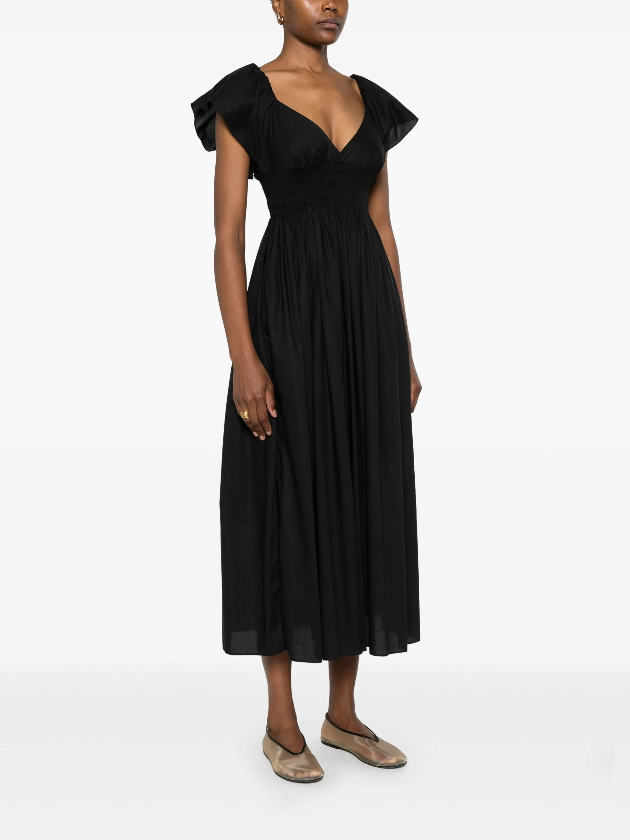 flutter-sleeves midi dress - 3