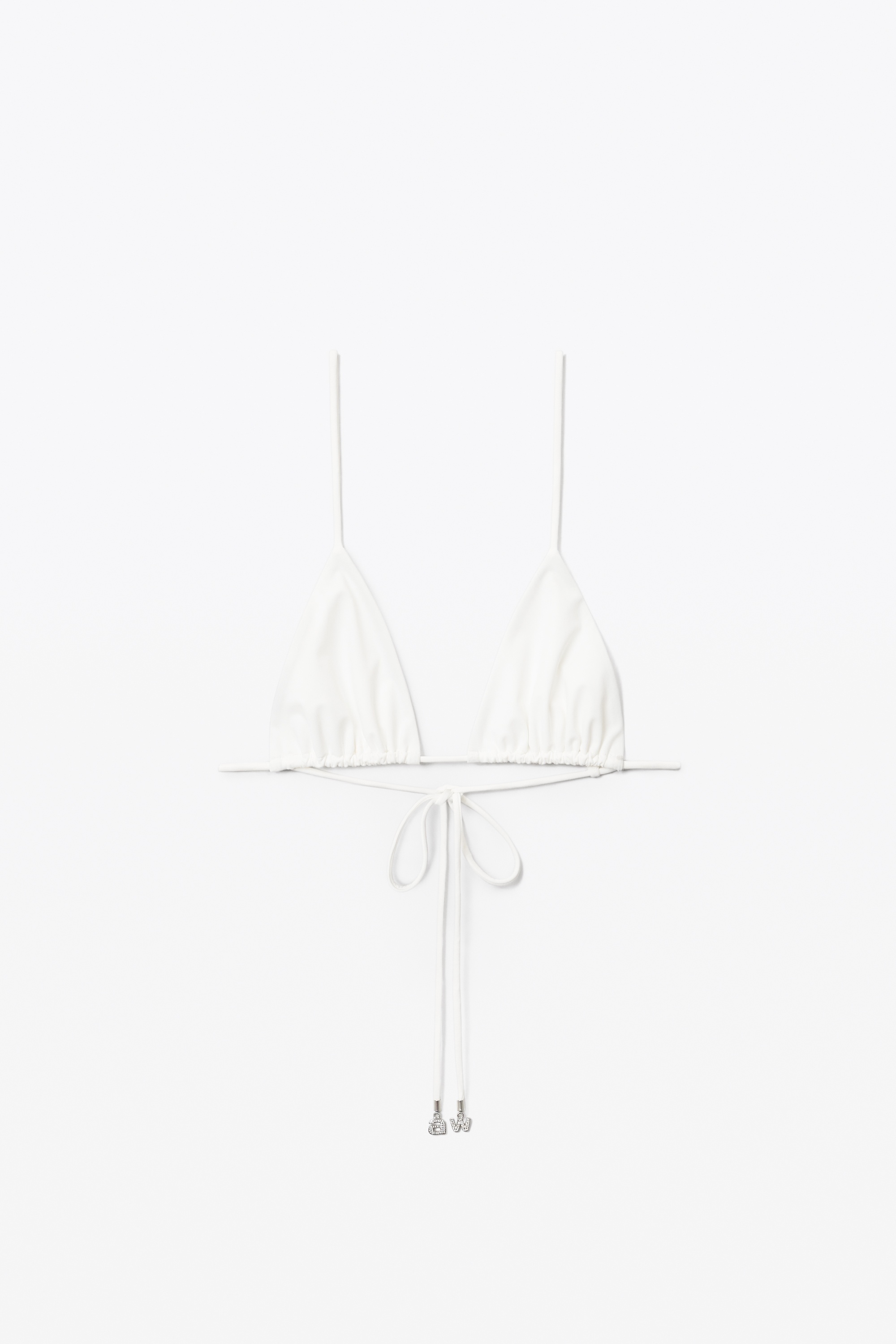 CRYSTAL CHARM BIKINI TOP IN JERSEY - 1
