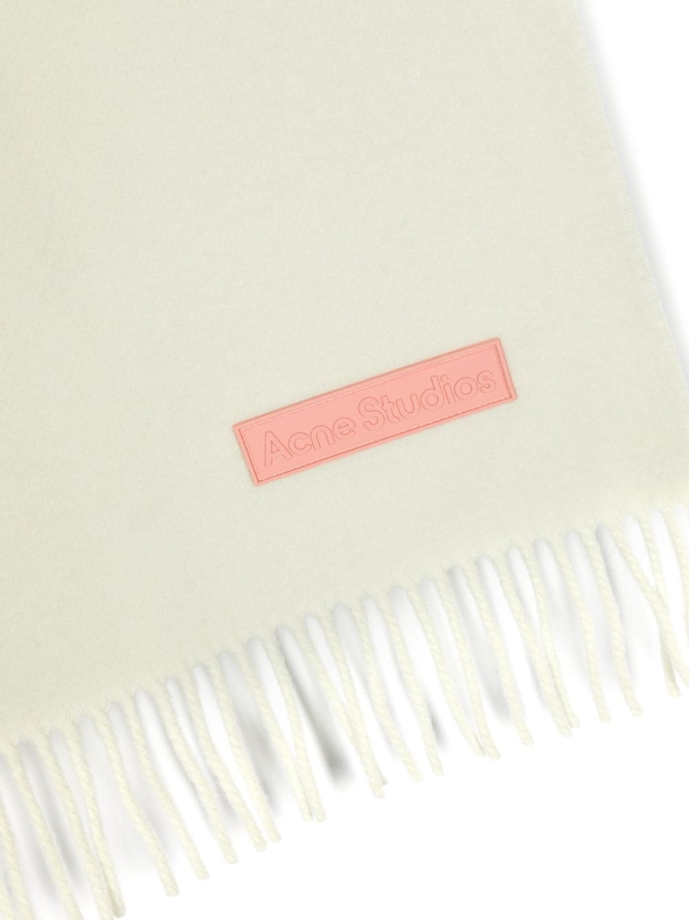 logo-appliquÃ© wool scarf - 2