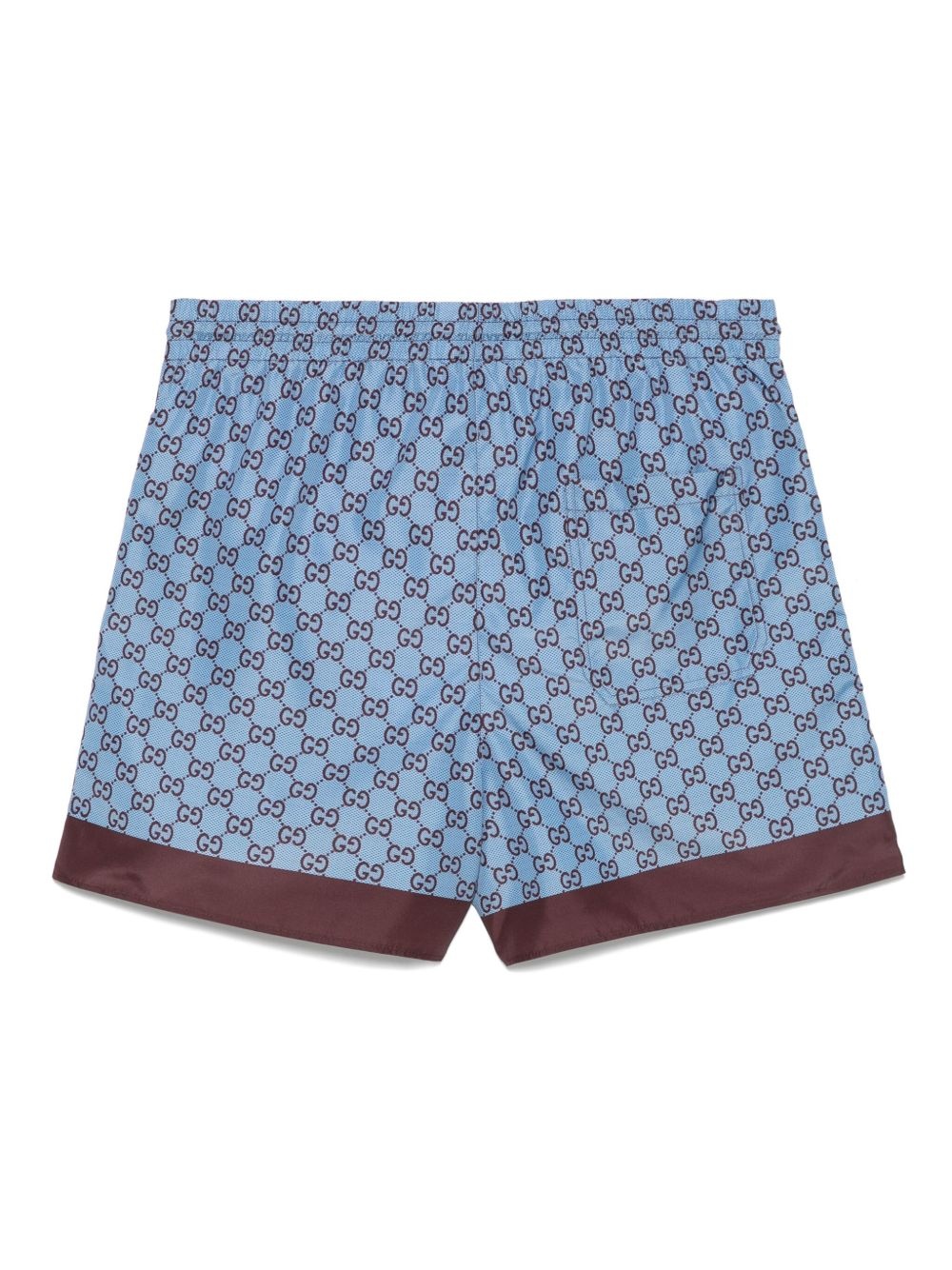 printed poplin swim shorts - 2