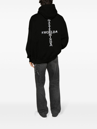 MASTERMIND WORLD logo-print drawstring cotton hoodie outlook