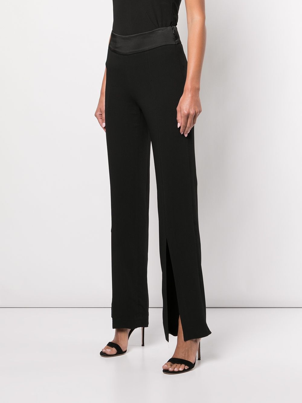 Crepe straight-leg trousers - 3