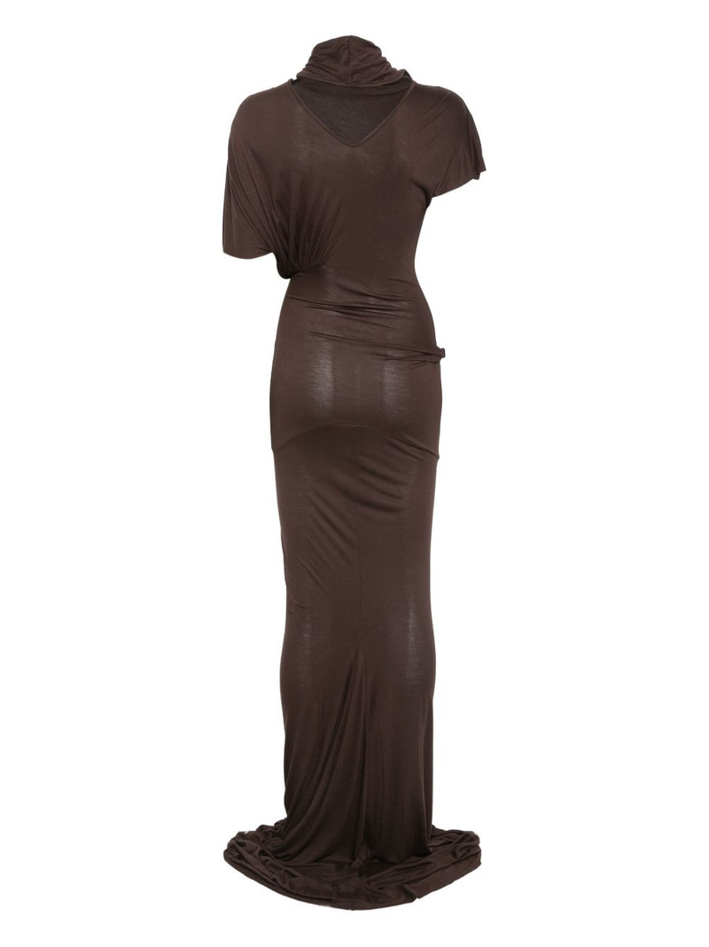 Rick Owens Lilies draped cowl-neck maxi dress outlook