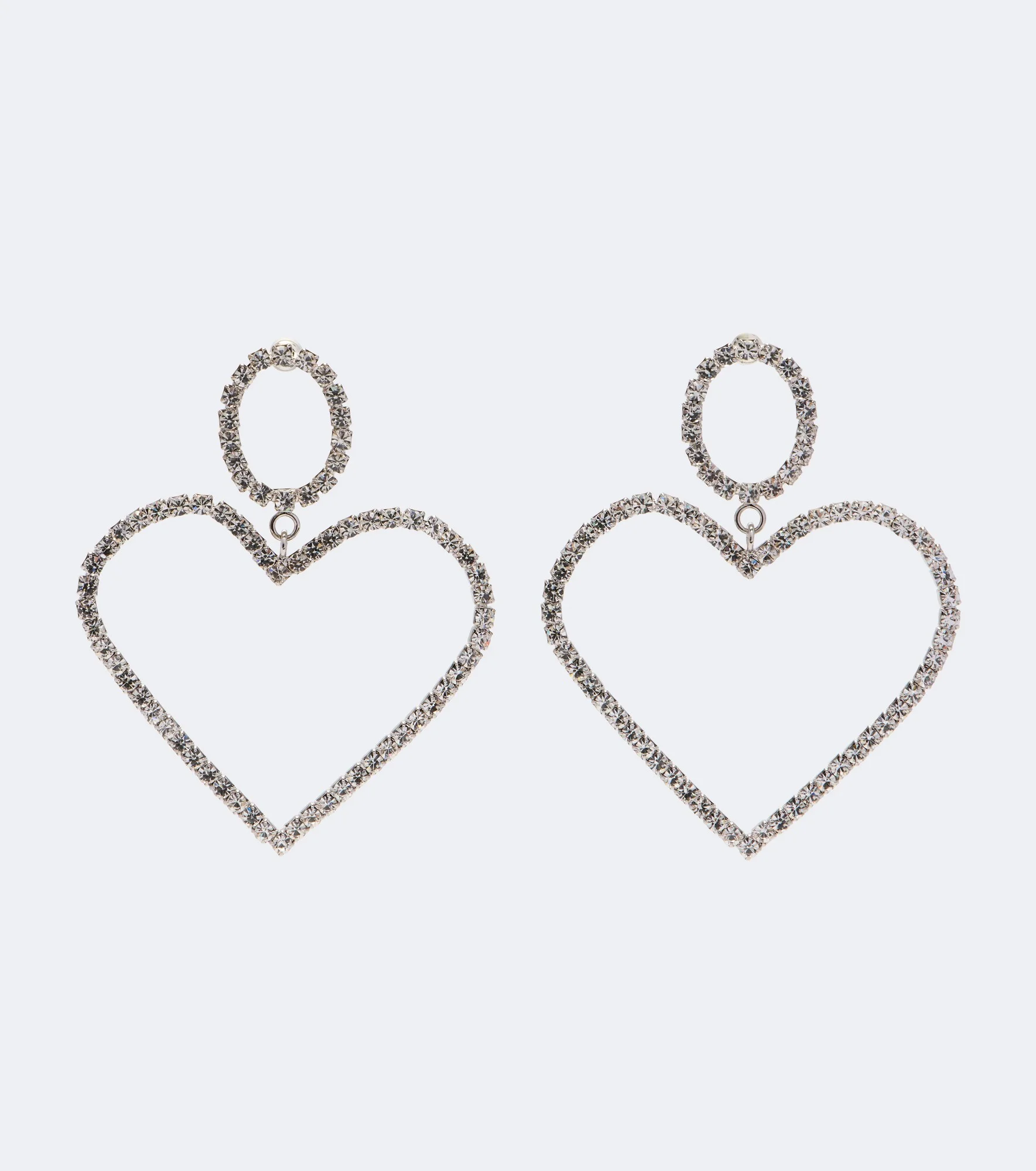 Eden asymmetric embellished earrings - 1