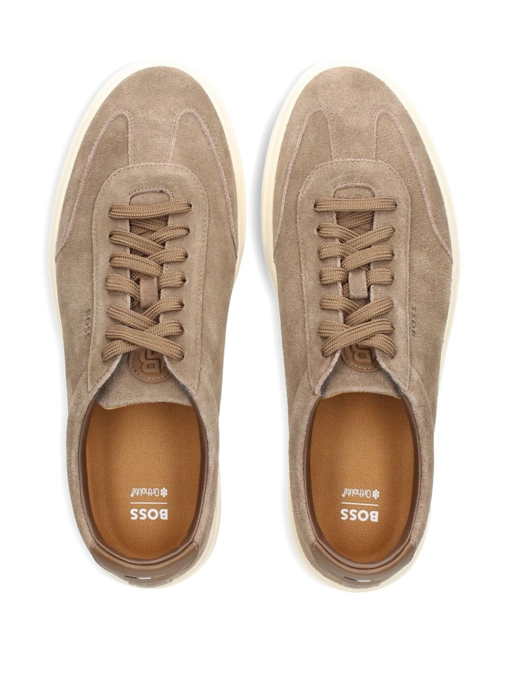 suede panelled sneakers - 3