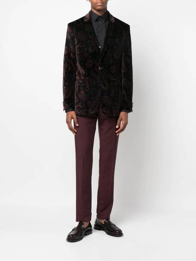 Etro paisley-print single-breasted blazer outlook