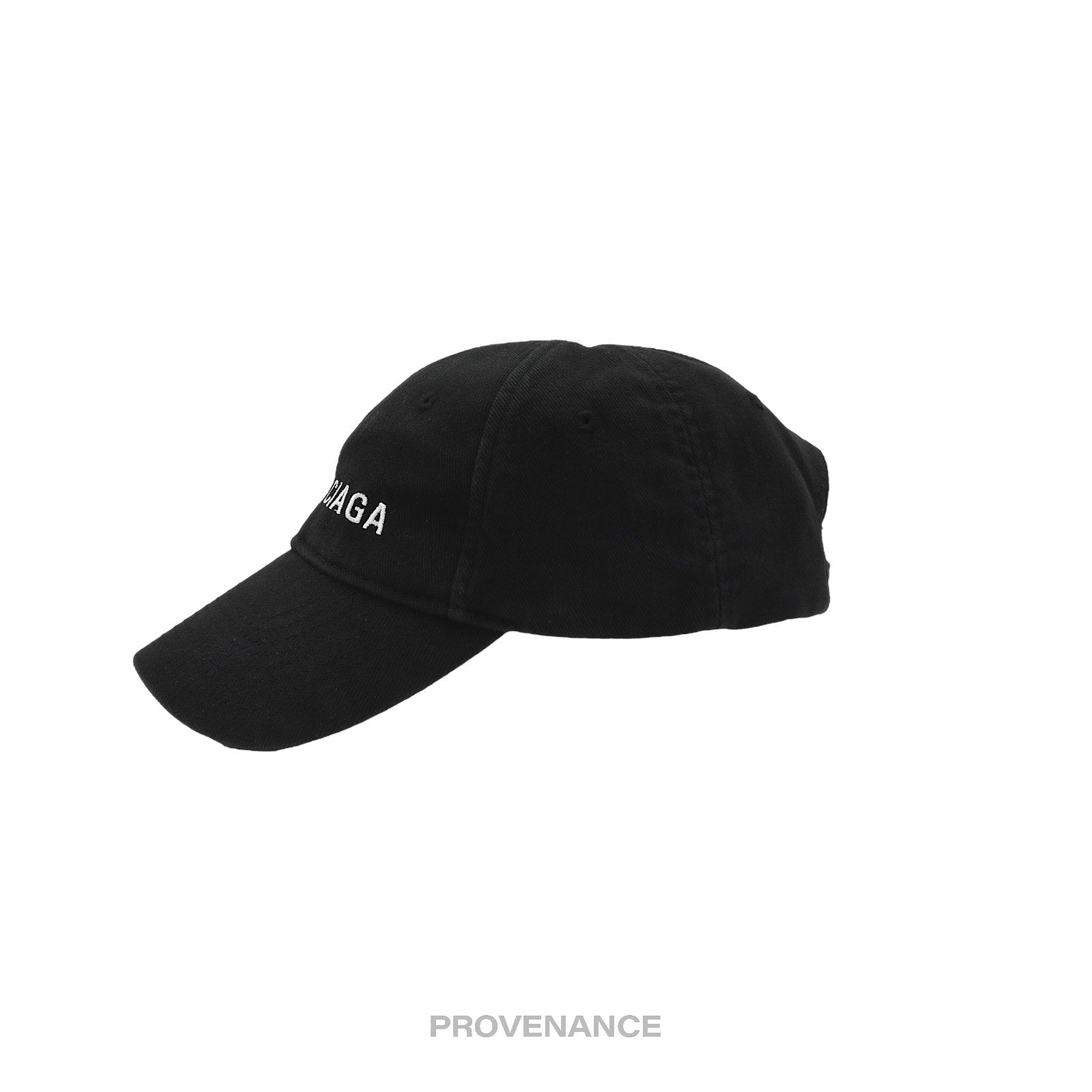 Balenciaga Embroidered Logo Cap - Washed Black - 4