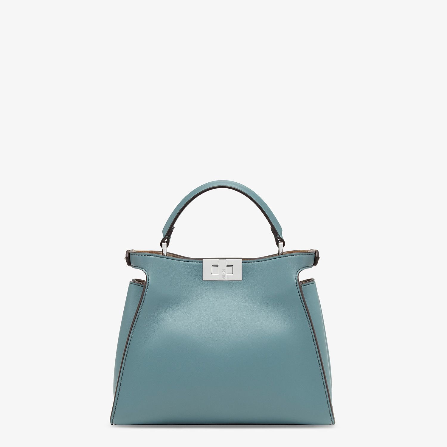 Pale blue leather bag - 4