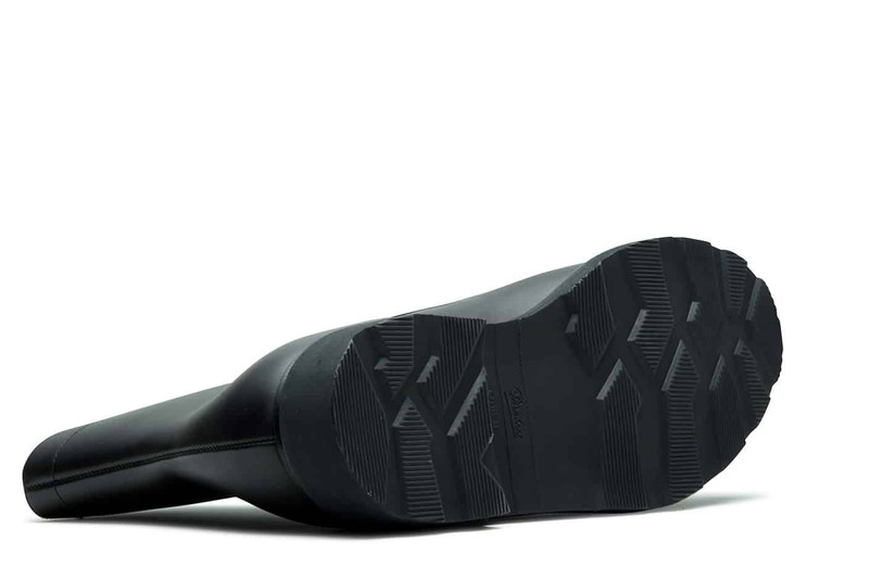 Neuilly Black Silk - Rubber Sole 5