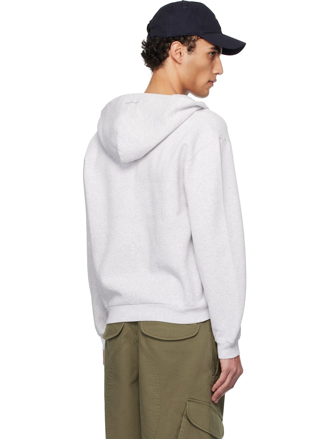 Gray Zipper Hoodie - 3