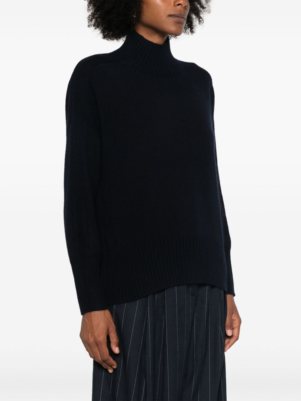 mock-neck cashmere sweater - 3