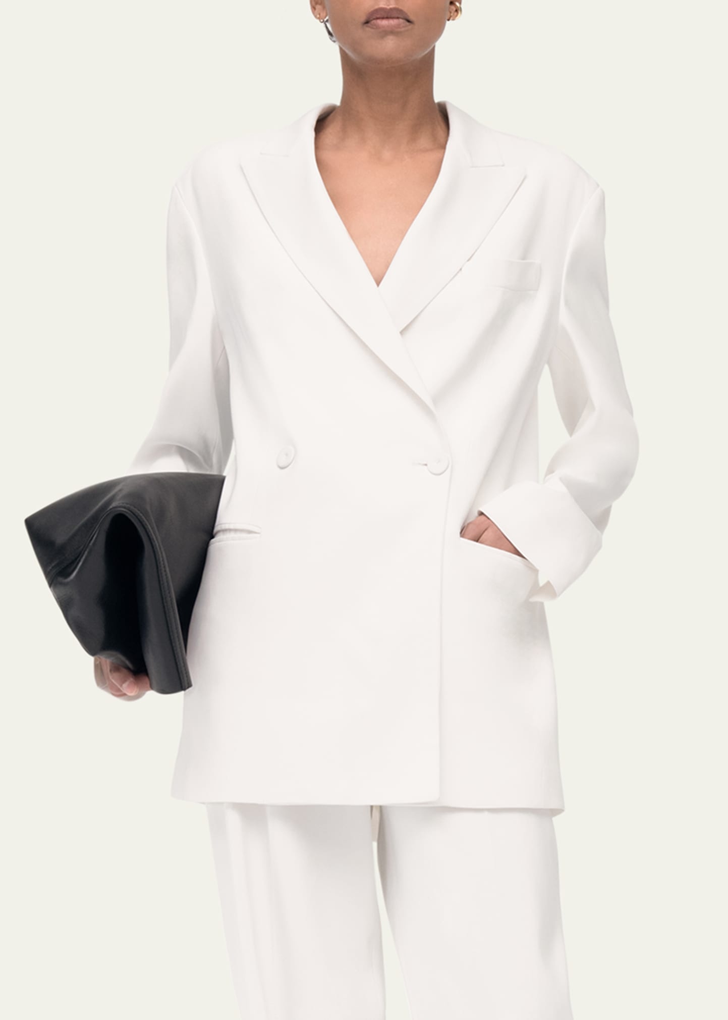 Fluid Double-Breasted Jacket - 4