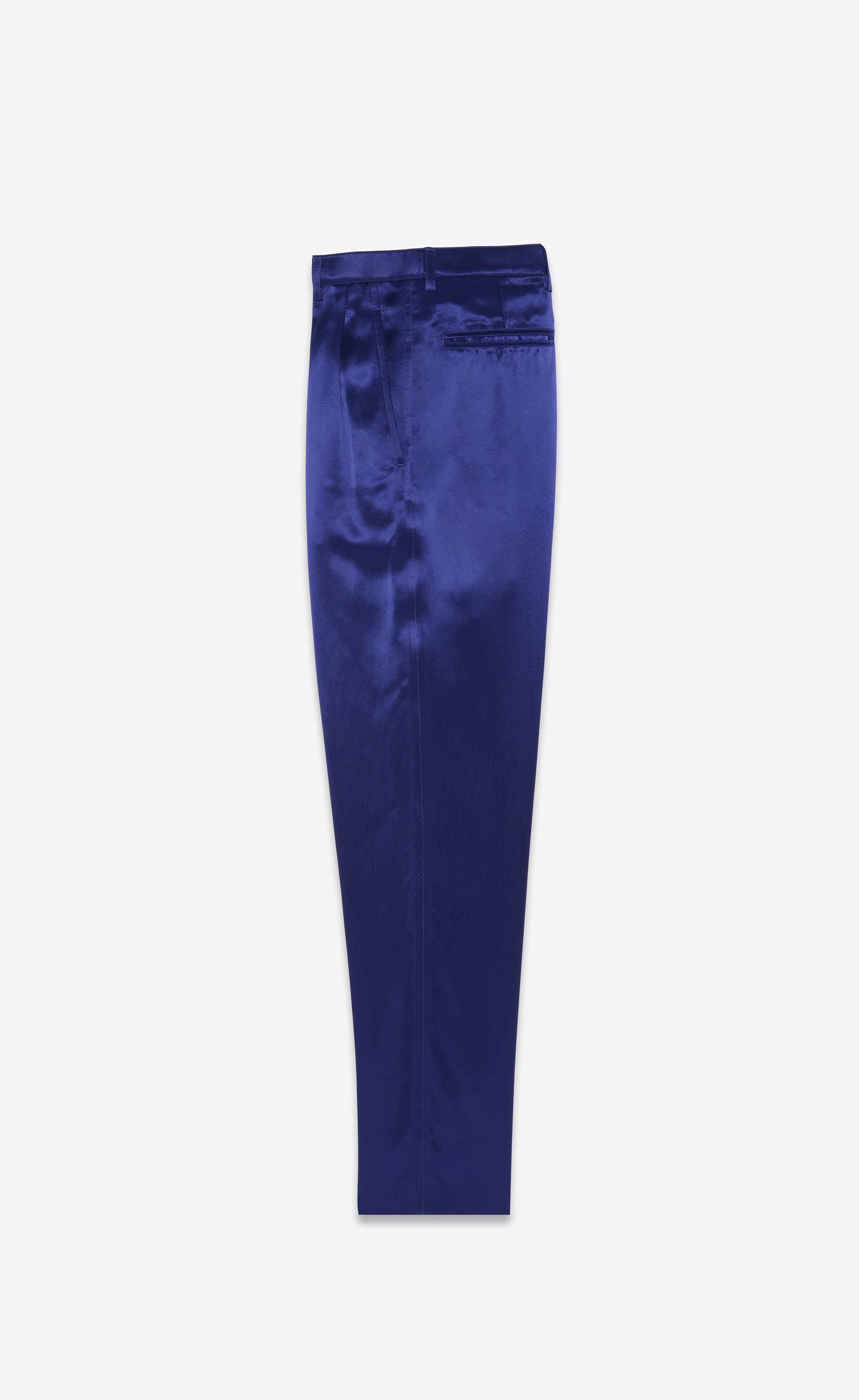 high-rise pants in satin - 2